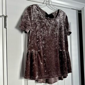 {Pleione} Crushed Velvet Top